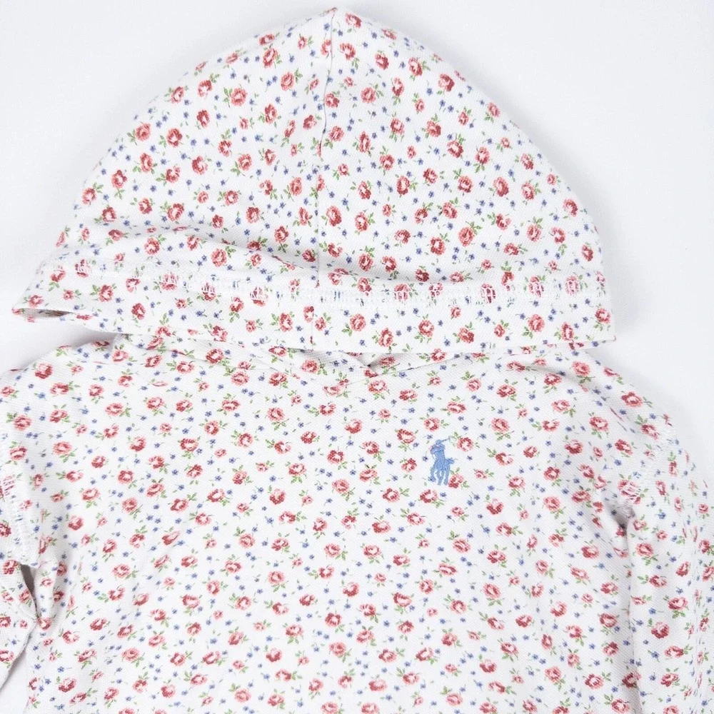 Ralph Lauren Baby‎ 6m Cotton Floral Print Long Sleeve Shirt Pullover Logo